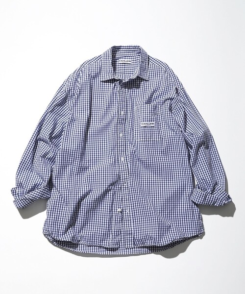 CAHLUMN/カウラム Magazine Pocket Broad Shirt(Gingham)/マガジン