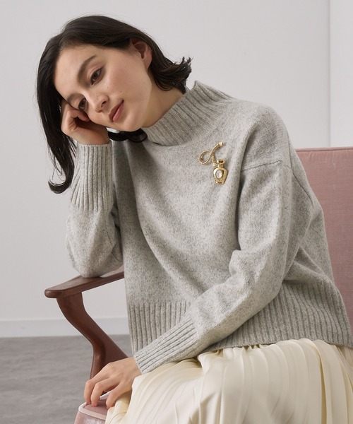 ANAYI（アナイ）の「ウールカシミヤ天竺ハイネック プルオーバー