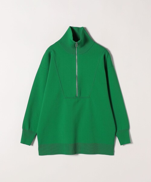 WEB限定】SHIPS any:〈手洗い可能〉ハーフ ジップ ハイネック プル