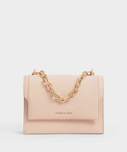 CHARLES & KEITH（チャールズ & キース）｜ショルダーバッグ（ピンク系