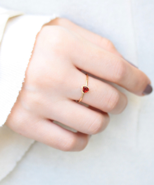 NOIR DE POUPEE（ノワールドプーペ）の「【WEB限定】K10 ガーネット