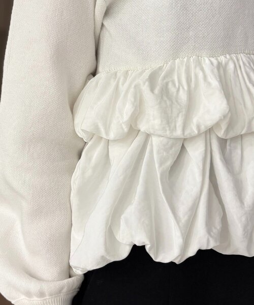 セール】バルーンティアードプルオーバー（ニット/セーター