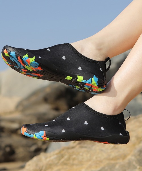 セール】レディース 水陸両用小粒ハートマリンシューズ（その他