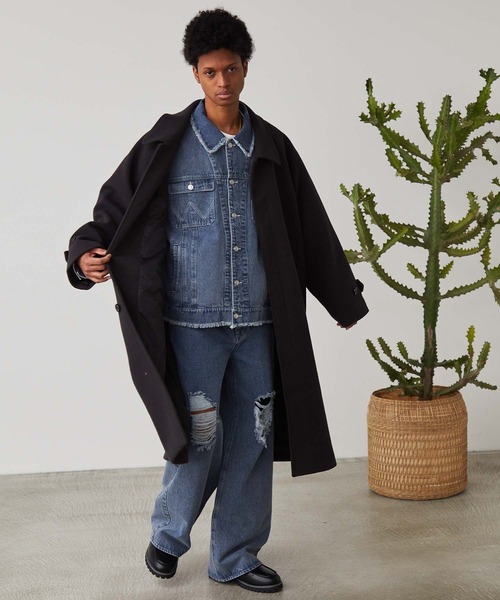 WONDER WONDER（ワンダーワンダー）の「ダメージデニムジャケット