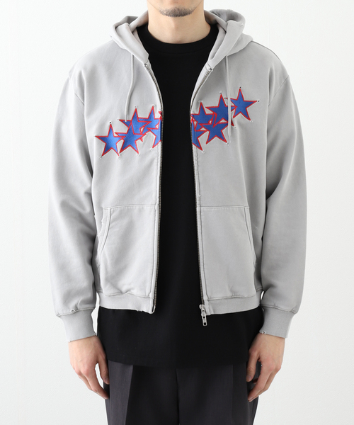 VALLAD / バラッド】スター ジップ アップ フーディ（パーカー）｜PULP