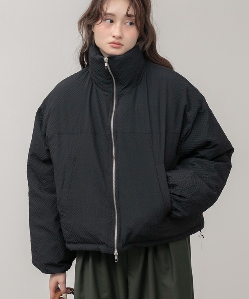 alo ブラック ダウンジャケットショート丈xxs（スウェットシャツ