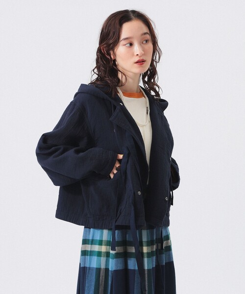 セール】【2/5再値下げ】コットン ミリタリー フード ジャケット