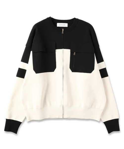 CULLNI（クルニ）の「24-AW-041 / Big Pocket Zip Up Collar Less Knit
