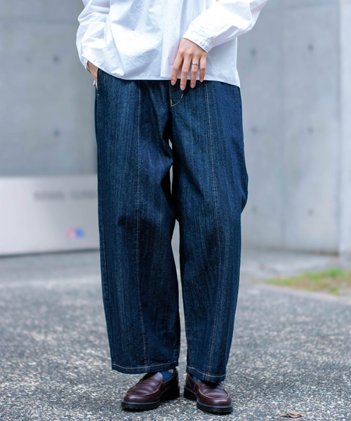 D.M.G. / ディーエムジー] 10ozムラ糸デニム アーモンドパンツ