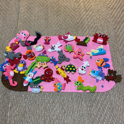 大漁フェルトのお魚釣りセット☆100匹 おもちゃ・人形 ronron 通販