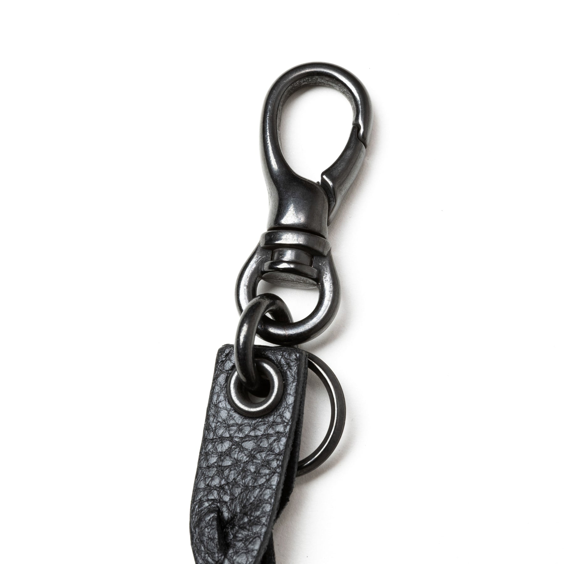 STUDS & KNITTING LEATHER SHORT KEY RING ＜TYPE A＞ – CALEE ONLINE