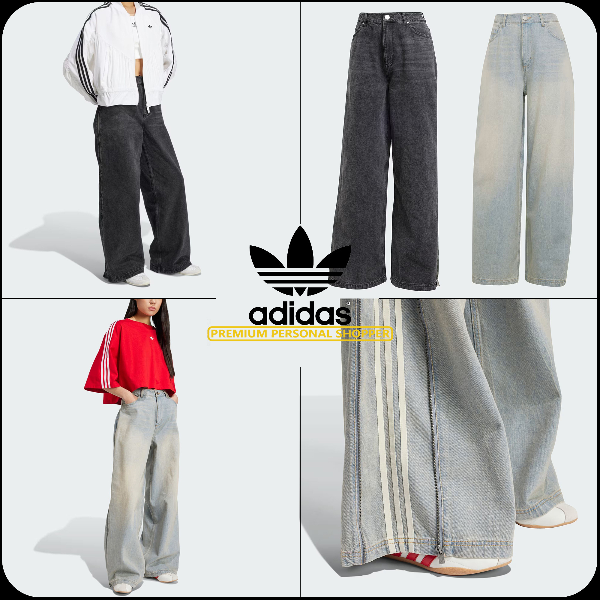 adidas]☆25SS☆韓国人気☆ADILENIUM SEASON 3 DENIM ZIP PANT (adidas