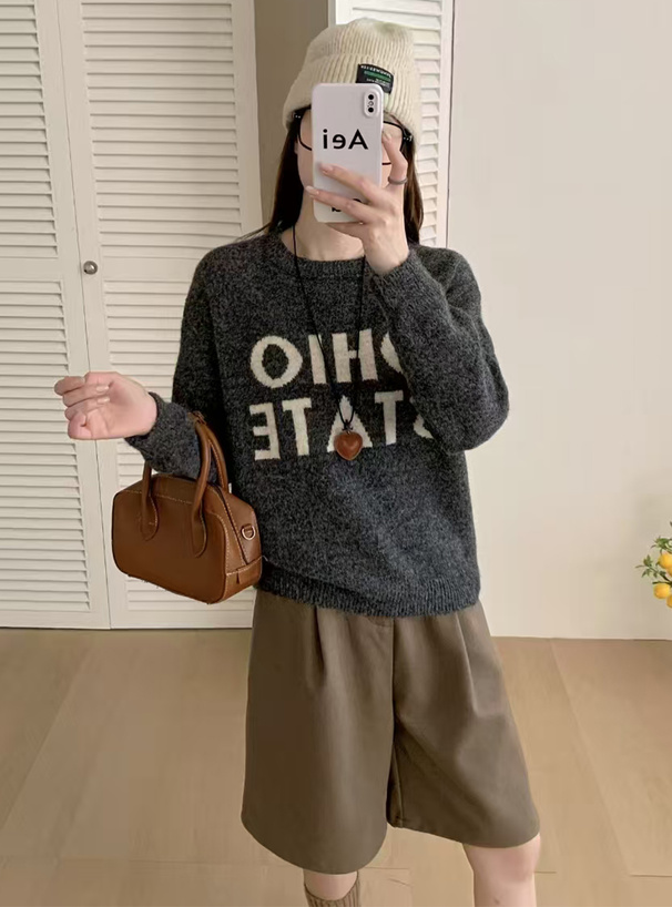 ロゴニットトップス[an1861] | レディースファッション通販のグレイル