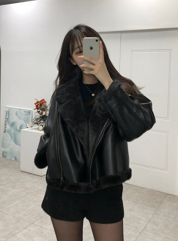 レザーファージャケット[dk829] | レディースファッション通販の