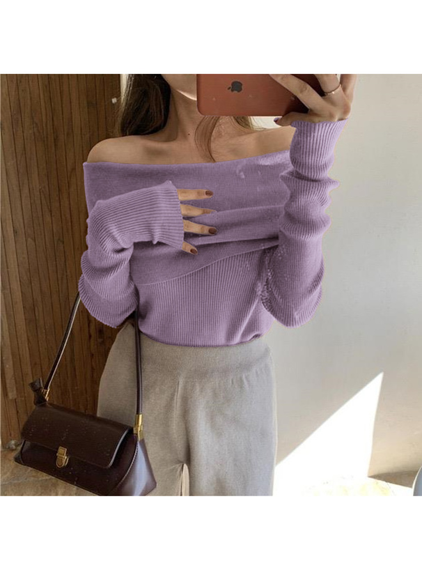 オフショルダーニットトップス[dr626] | レディースファッション通販の
