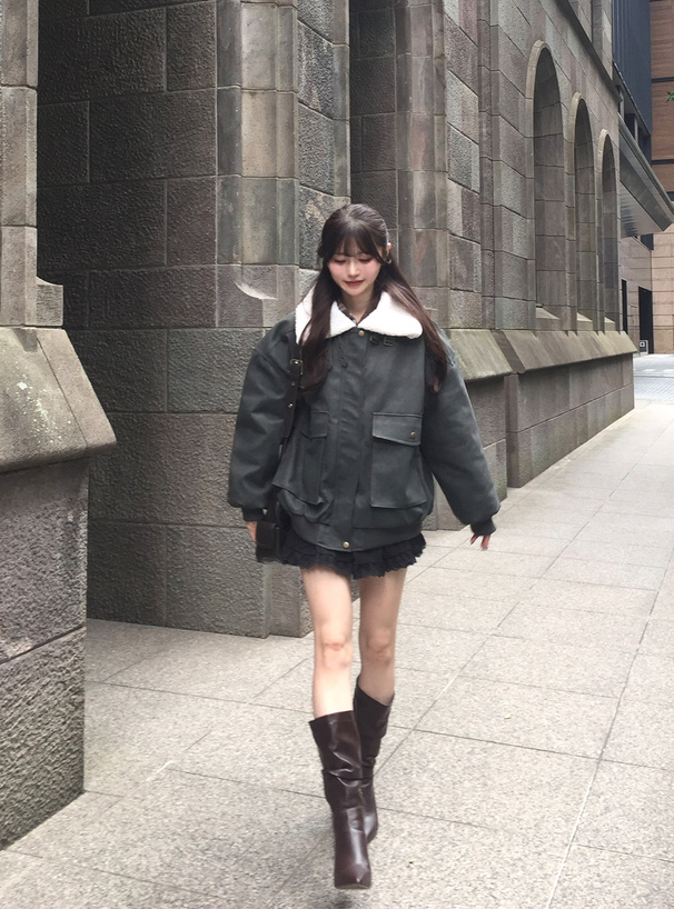 襟2Wayレザージャケット[kd91] | レディースファッション通販の