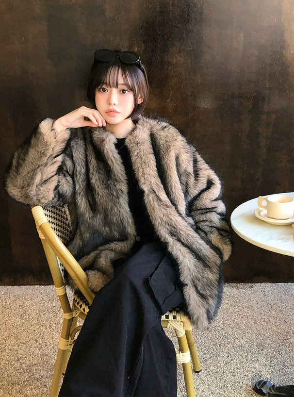 ミックスファーコート[kd103] | レディースファッション通販のグレイル