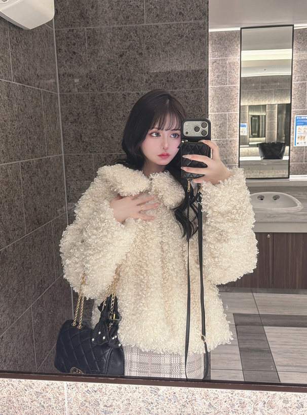 プードルファービッグカラージャケット[on311] | レディース