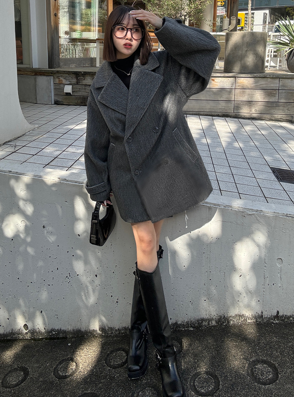 シャギーコクーンコート[ze839] | レディースファッション通販の