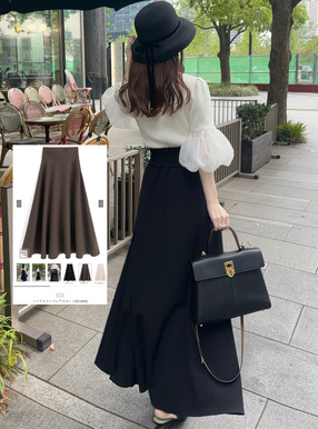 ハイウエストフレアスカート[fo1849] | レディースファッション通販の