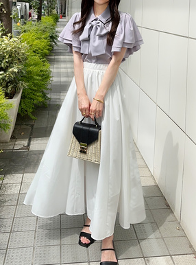 ギャザーフレアスカート[sm47] | レディースファッション通販の