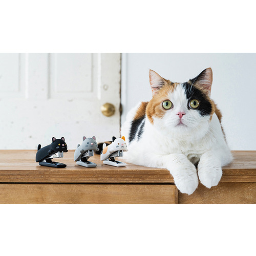 マックス（MAX） シリコンホッチキス ねこ HD-10NX/S みけねこ 【数量