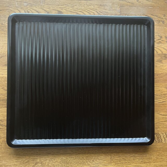 桂黒漆我谷盆(かつらくろうるしわがたぼん) 約350mm✖️318mm✖️21mm