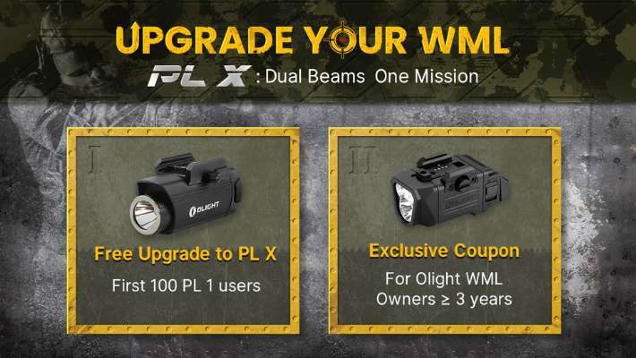 Marauder Mini 7000lm RGB Flashlight: Flood & Throw - Olight