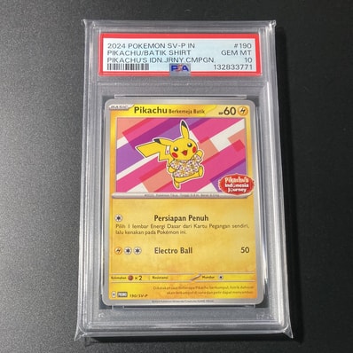 PSA10】バティックシャツを着たピカチュウ (フラワーピカチュウ柄) P