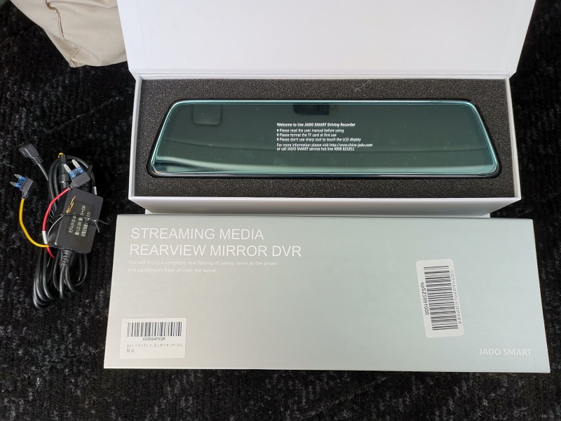 ミラー型 ドライブレコーダー（JADO G840+）の取り付け（スバル
