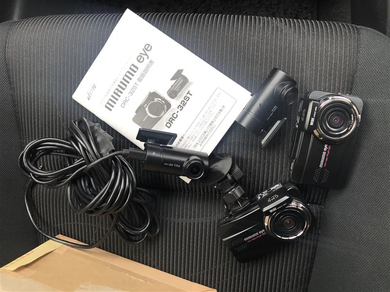 前後2カメラドライブレコーダー取付（Jes MIRUMO eye DRC-32ST