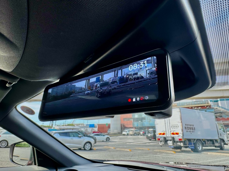 PORMIDOミラー型ドライブレコーダーPRD81C（日産 フェアレディZ・RZ34