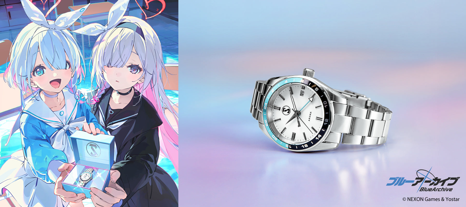 ブルーアーカイブ オリジナルウォッチ第2弾 アロナ＆プラナ モデルが