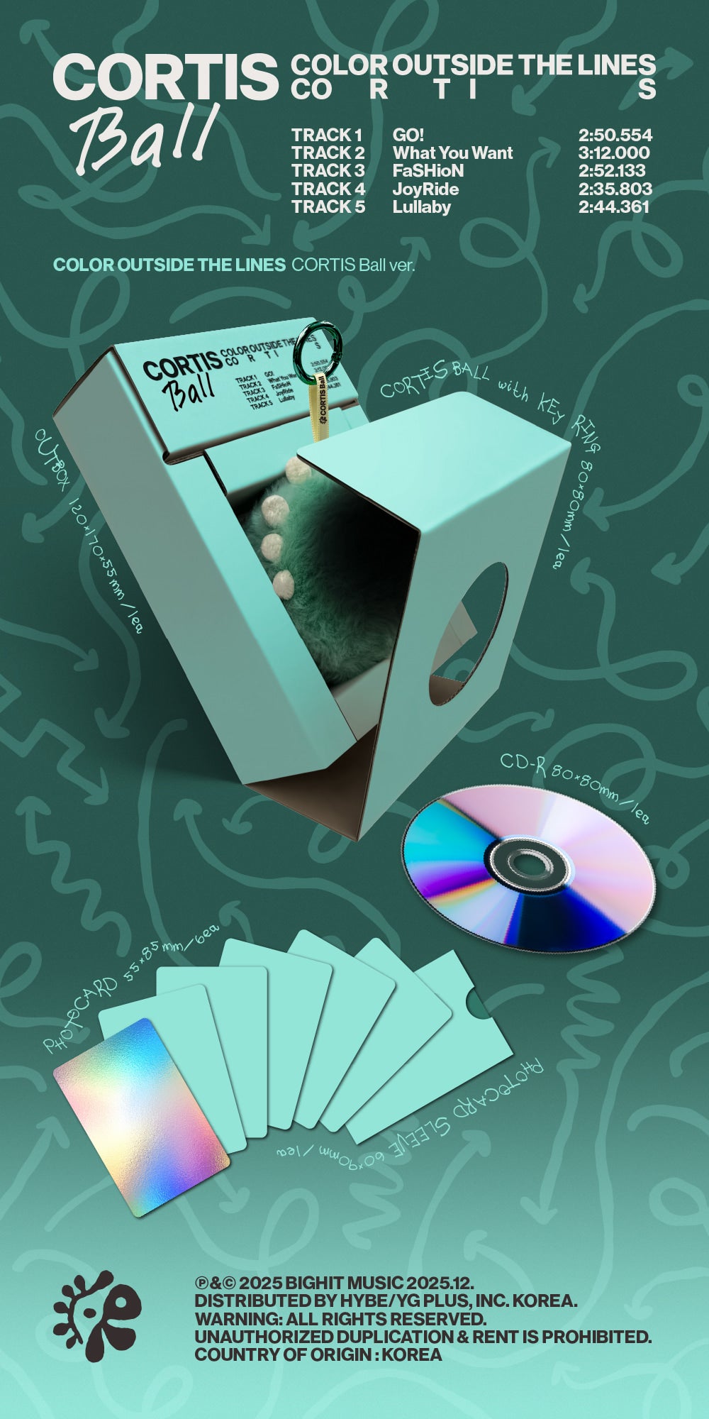 CORTIS - COLOR OUTSIDE THE LINES (CORTIS Ball ver.) – Copenhagen Kpop