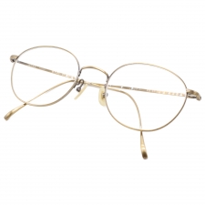 新宿店にて金子眼鏡のT-446R、井戸多美男作、ウェリントン型メガネ