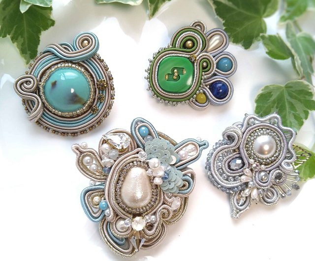 UNDERCOVER アンティークビーズブローチ but beautiful…② UNDERCOVER