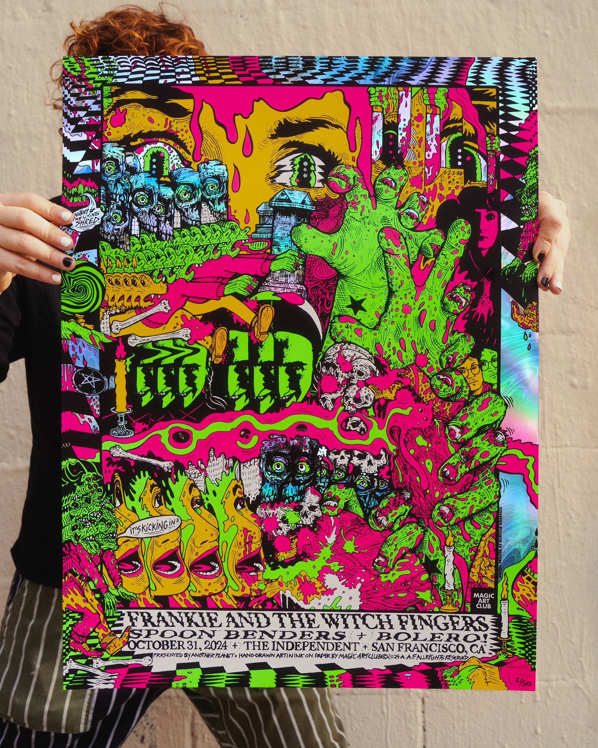 Frankie Foil SF Halloween 2024 Poster by Magic Art Club – Church