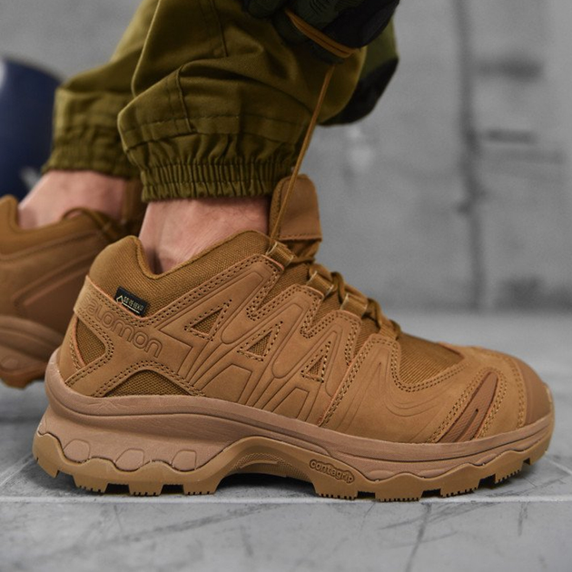 Кросівки Salomon XA Forces GTX із мембраною Gore-Tex койот розмір