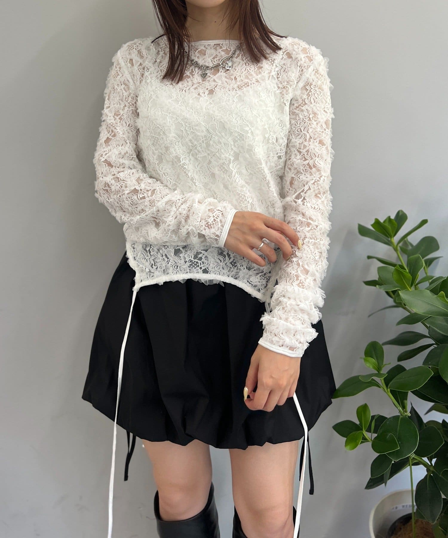 25AW】2WAYレースTOPS | w closet(ダブルクローゼット)レディース
