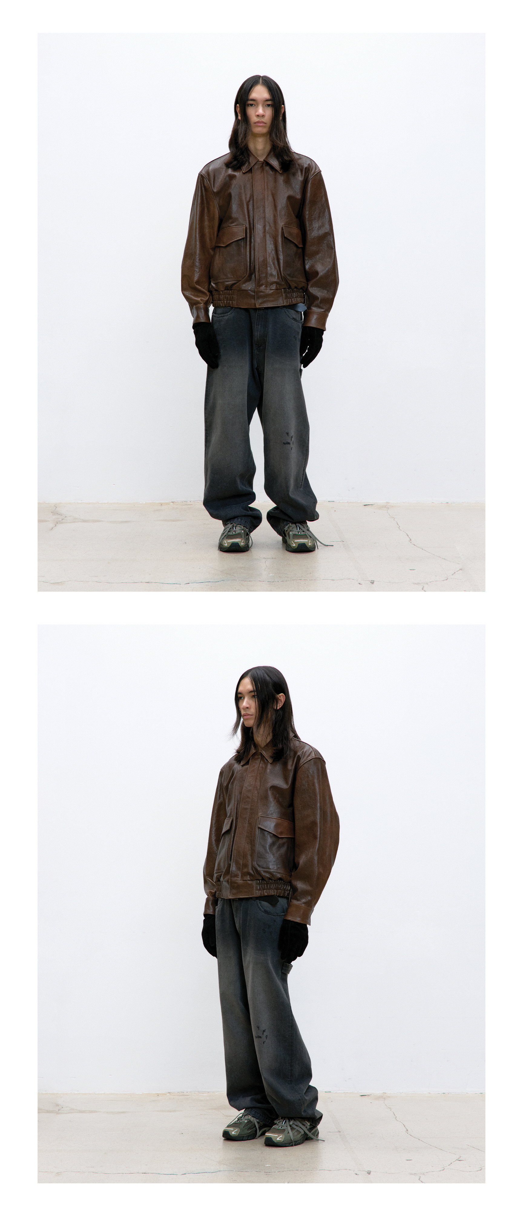 MUSINSA | COOR Vegetable Leather A-2 Jacket (Brown)