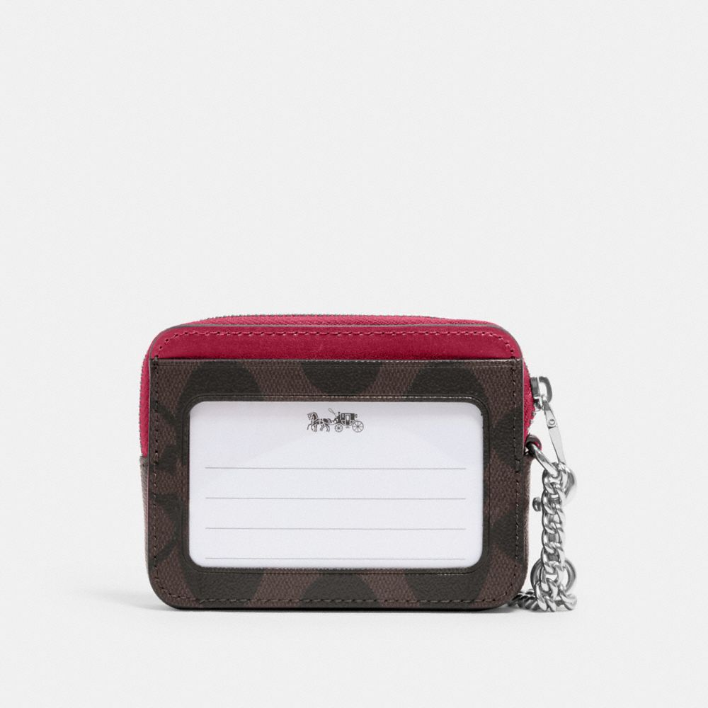 ジップ カード ケース シグネチャー キャンバス カードケース&パスケース