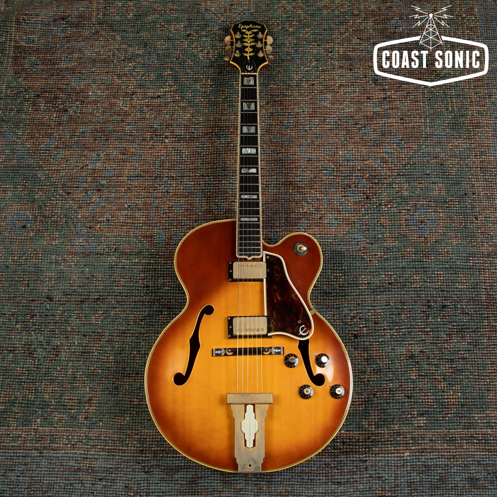 Vintage 1976 Epiphone Emperor Blue Label Made in Japan