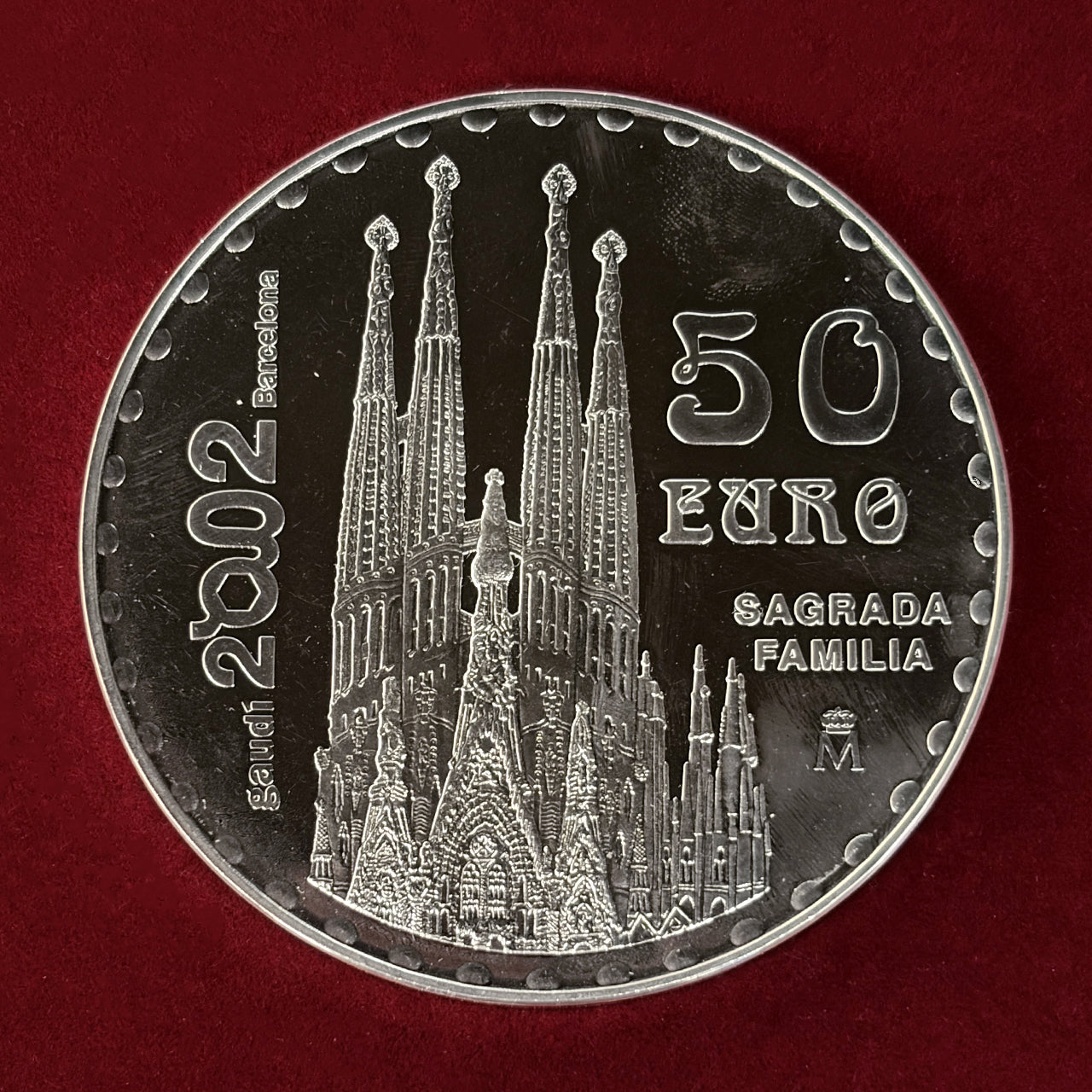 2015年 スペイン ユネスコ世界遺産イビサ島 5ユーロ銀貨 富士山、モン