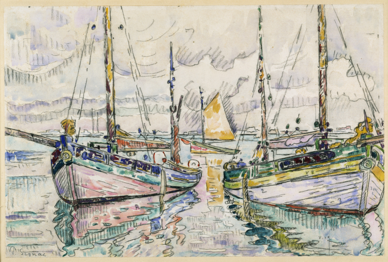 漁船|ポール・シニャック |所蔵作品検索｜国立西洋美術館