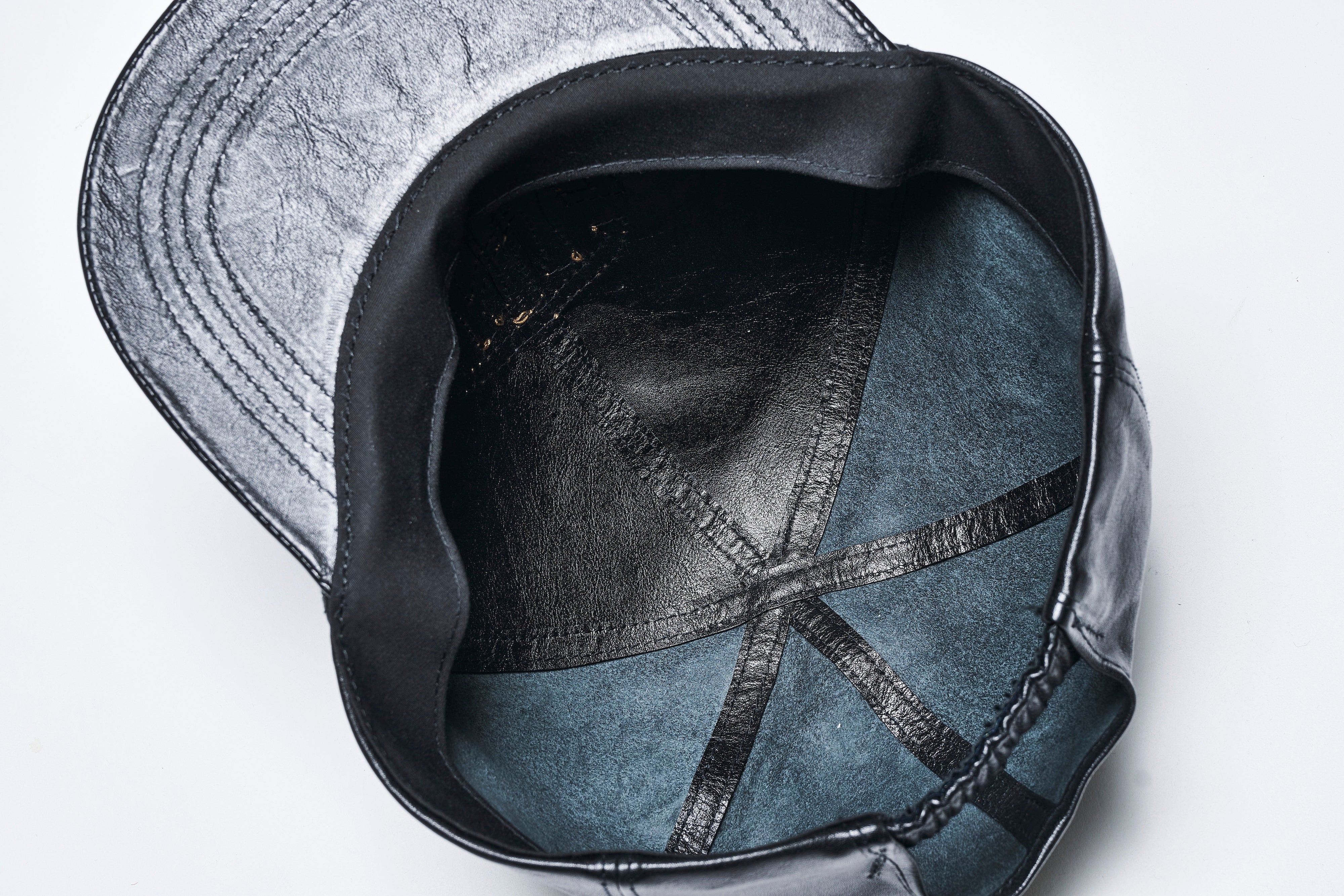 天神ワークス × Lightning キップレザー トラッカーキャップ