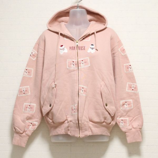ピンク雪だるまくま刺繍パーカー - ピンクハウス通販｜リサイクル