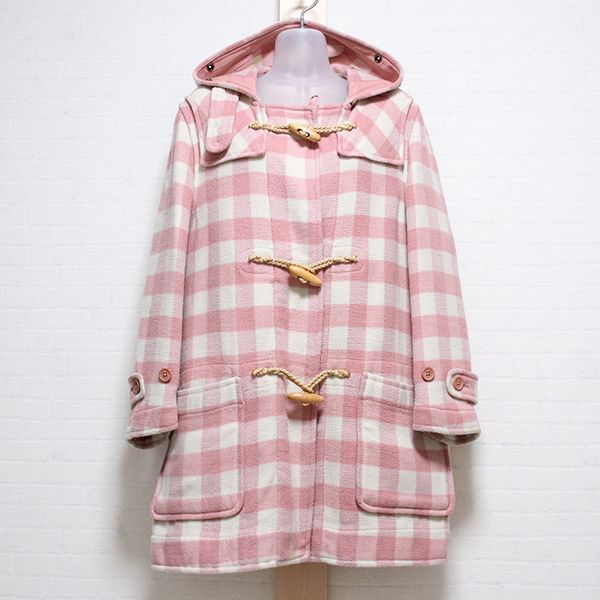 ピンクチェックダッフルコート - ピンクハウス通販｜リサイクル