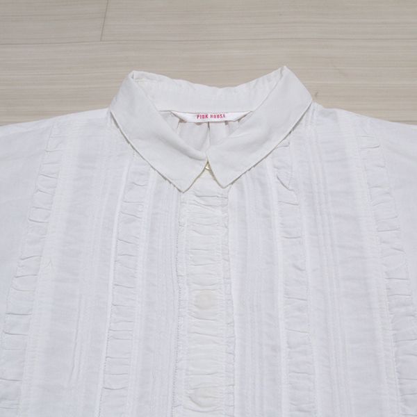 白ピンタックヨークブラウス - ピンクハウス通販｜リサイクル