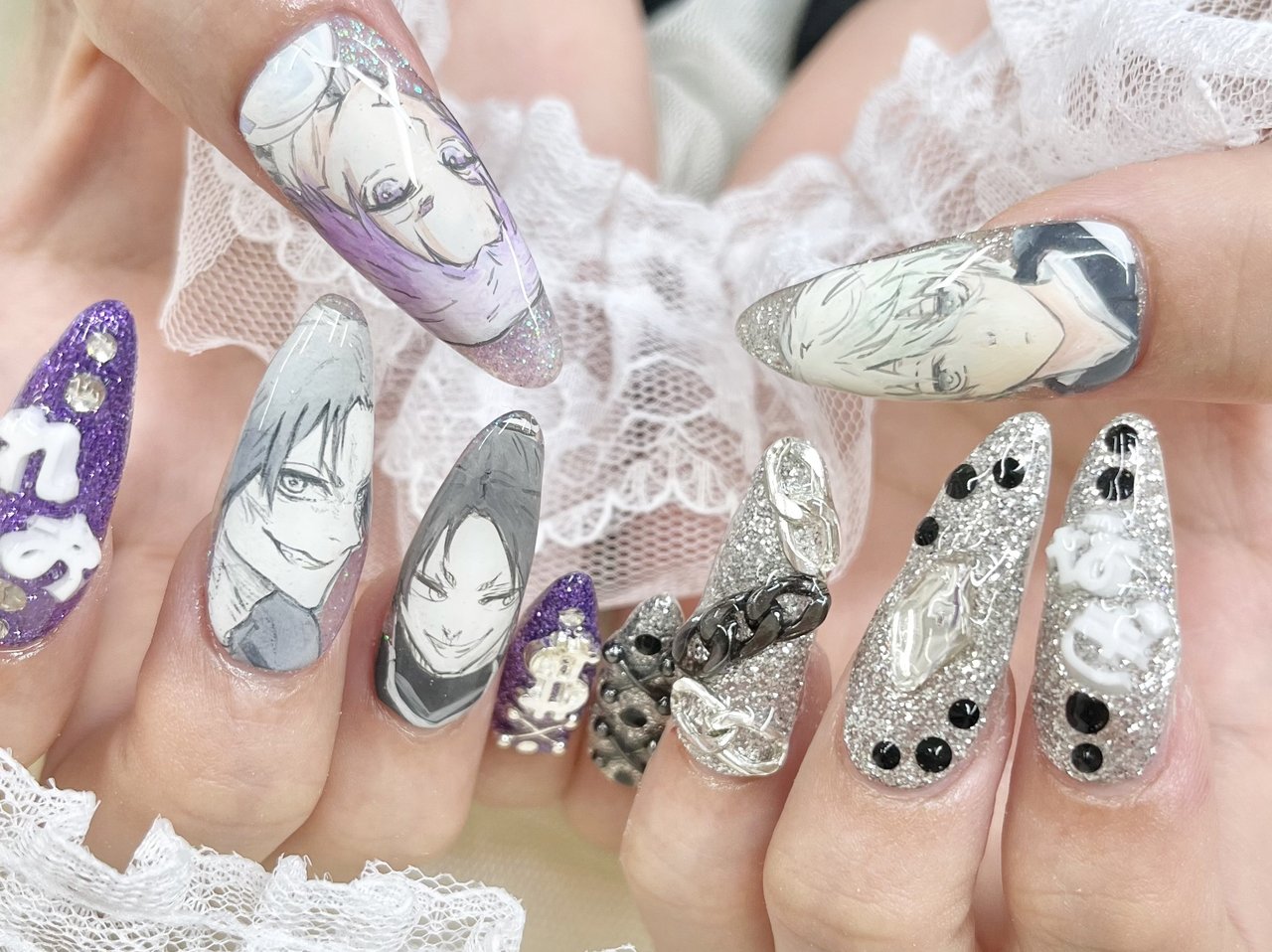 オールシーズン/推し活/ハンド/ラメ/痛ネイル - Nok_watanabeのネイル