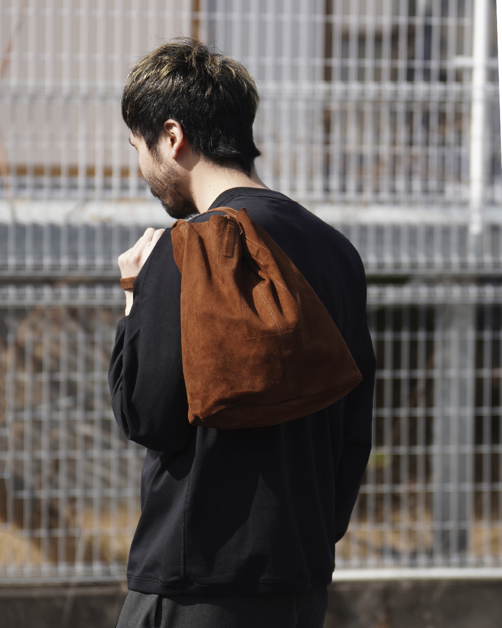 Morphée 3WAY MEDIUM TOTE（M size）OIL SUEDE BROWN MS-OBR-1 ML-OBR